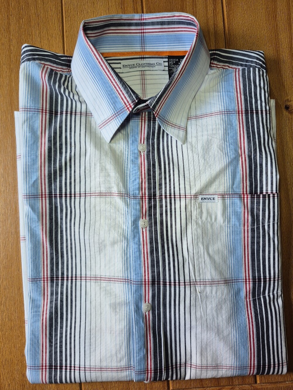 Vintage Y2K Enyce Striped Button Down Shirt - Size XL